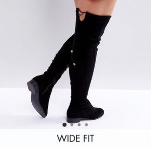 ASOS Wide Fit Extra Wide Leg Over the Knee Boot